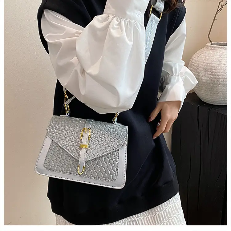 White Woven Korean Belt Bag 2025 Casual Shoulder Crossbody — feature 37