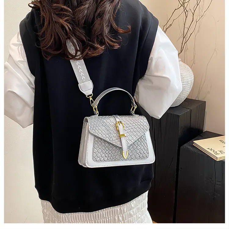 White Woven Korean Belt Bag 2025 Casual Shoulder Crossbody — feature 38