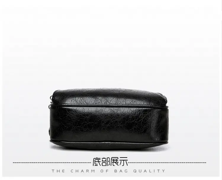 Black Croc Leather Shoulder Crossbody Bag for Women — feature 19