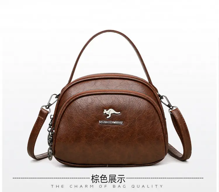 Black Croc Leather Shoulder Crossbody Bag for Women — feature 21