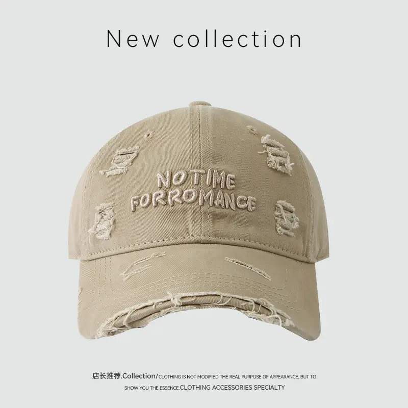 Vintage Wasteland Hole Baseball Cap Women Spring Autumn Casual Old Men Three-Dimensional Embroidered Cap — feature 8