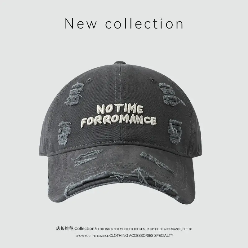 Vintage Wasteland Hole Baseball Cap Women Spring Autumn Casual Old Men Three-Dimensional Embroidered Cap — feature 9