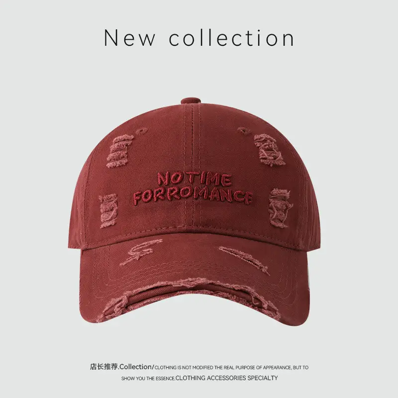 Vintage Wasteland Hole Baseball Cap Women Spring Autumn Casual Old Men Three-Dimensional Embroidered Cap - Image 2