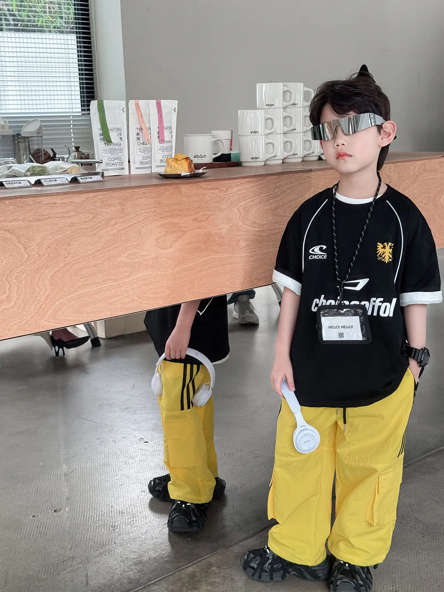 Naughty Rabbit 2025 Boys Black Yellow T-Shirt Set - Image 5
