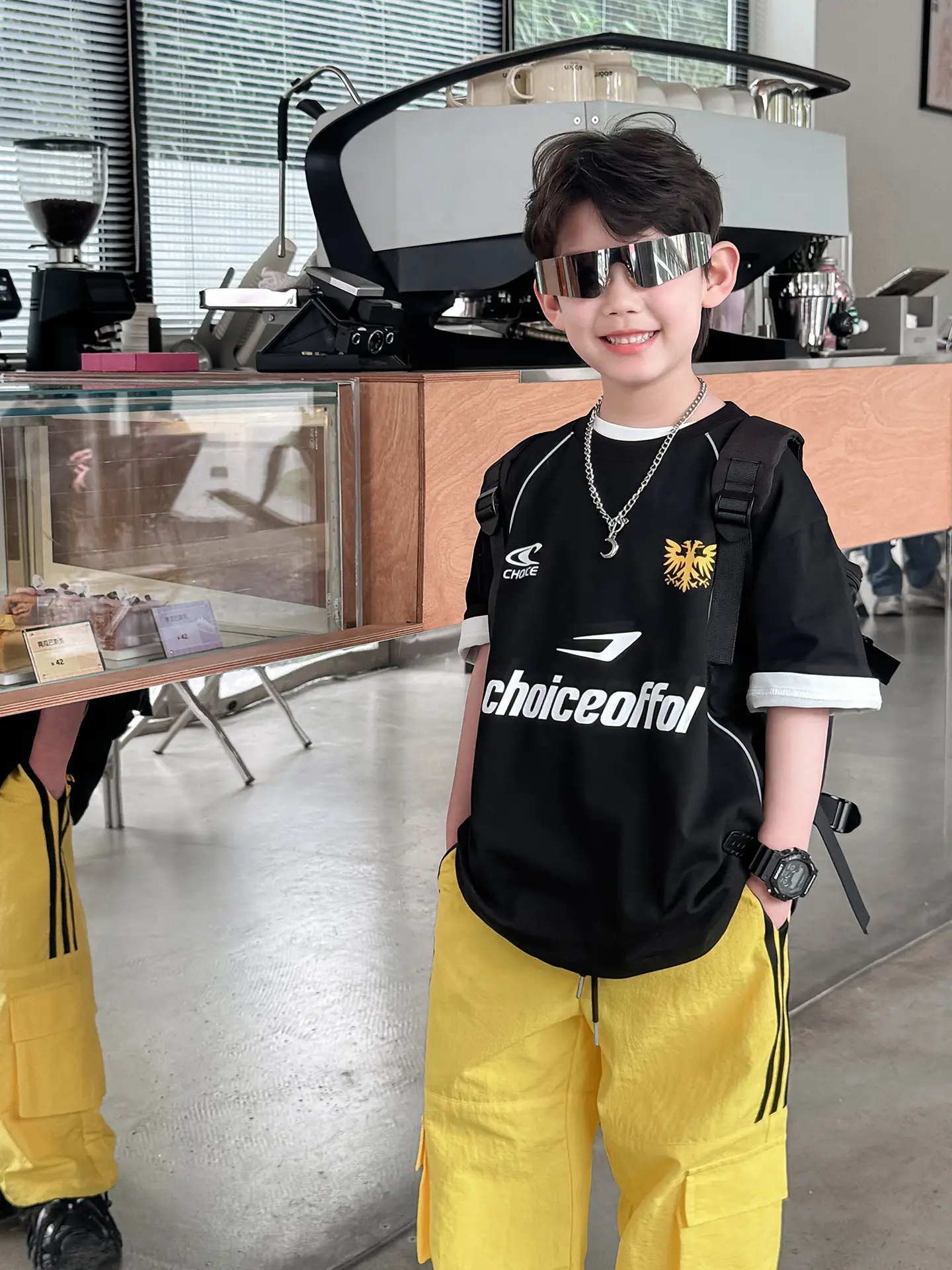 Naughty Rabbit 2025 Boys Black Yellow T-Shirt Set - Image 6