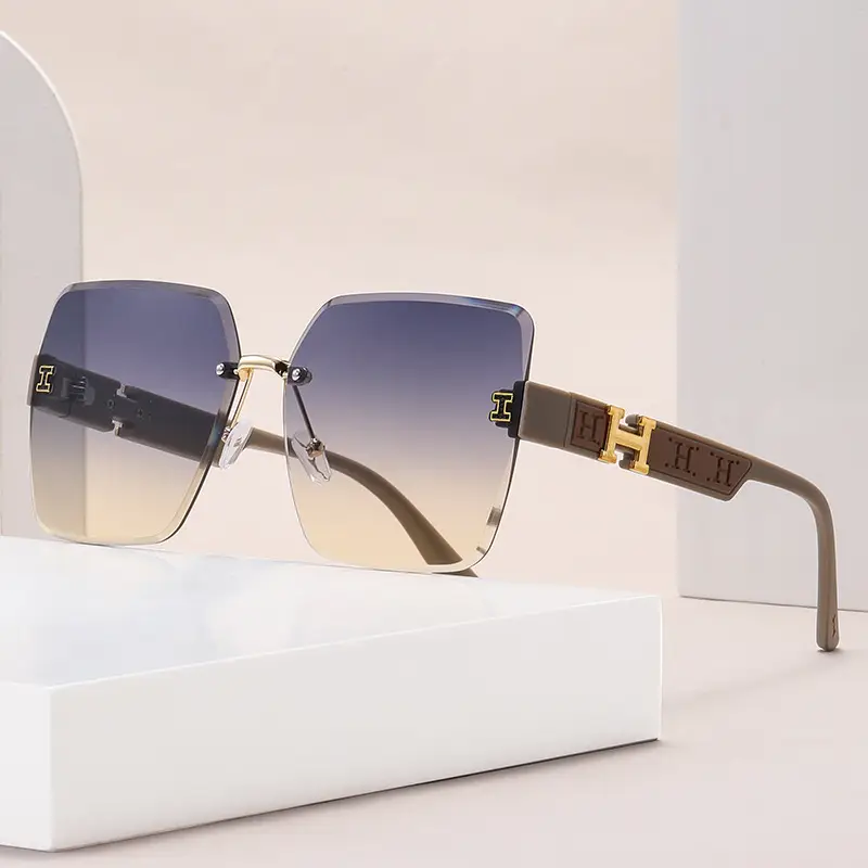 New Style Rimless HD Sunscreen Sunglasses for Women - Image 6