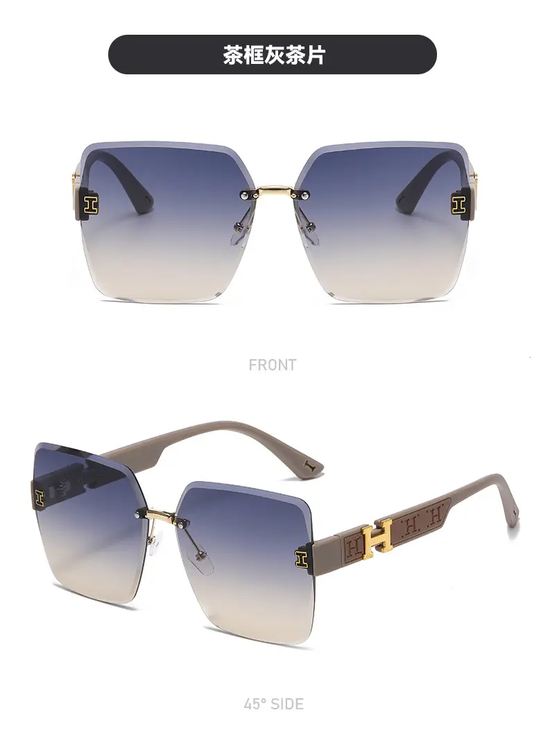 New Style Rimless HD Sunscreen Sunglasses for Women — feature 10