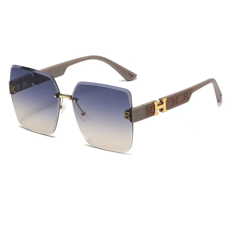 New Style Rimless HD Sunscreen Sunglasses for Women - Image 2