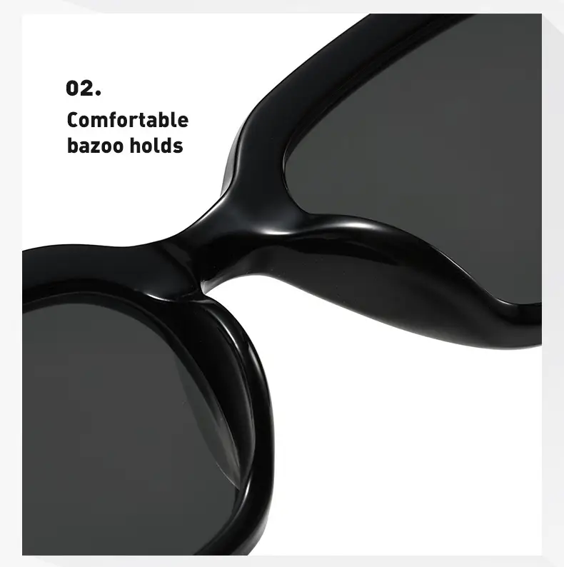 Women's Retro Cat's Eye Sunglasses Black High-End Driving Sun Protection — feature 8