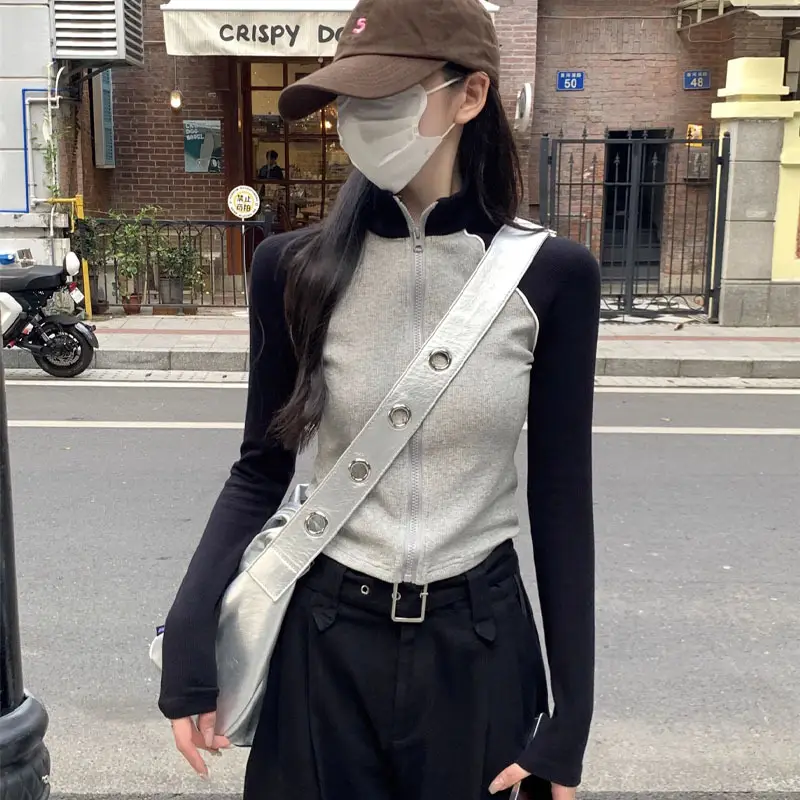 2025 Women's Raglan Sleeve Zipper Jacket Set - Image 3
