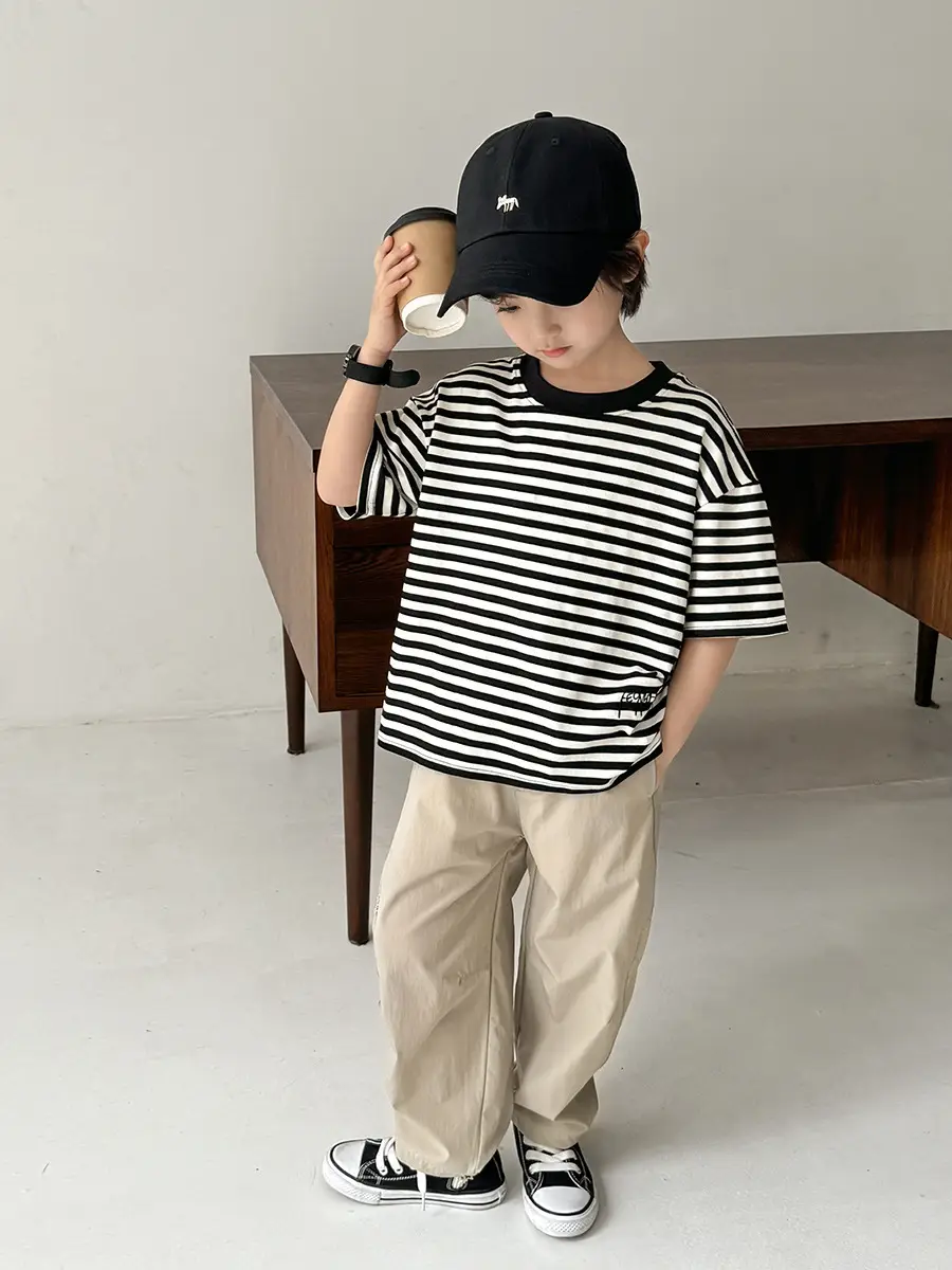 Haima Boys Striped T-Shirt Summer Wear