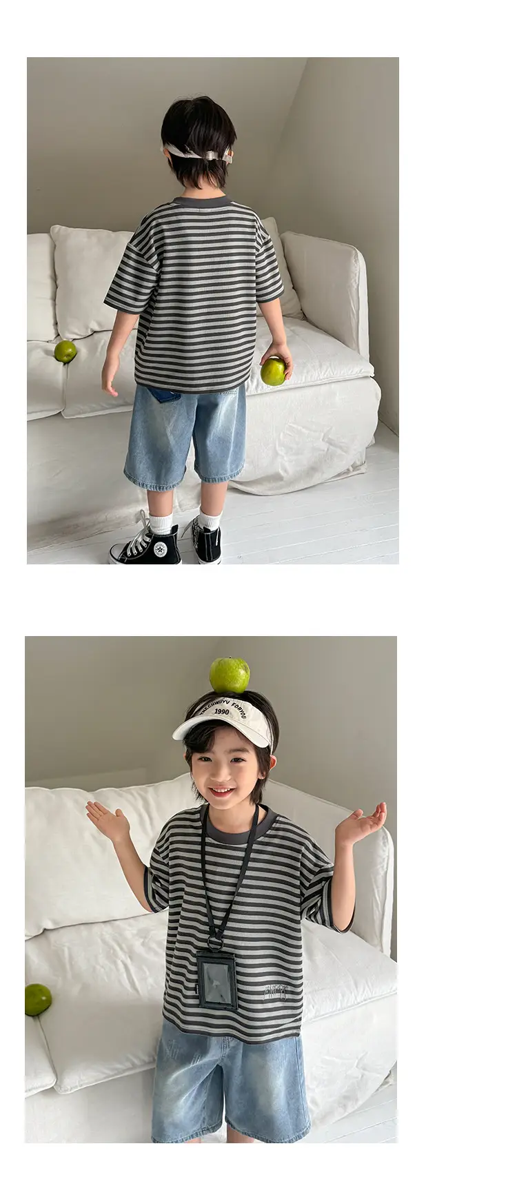 Haima Boys Striped T-Shirt Summer Wear — feature 11