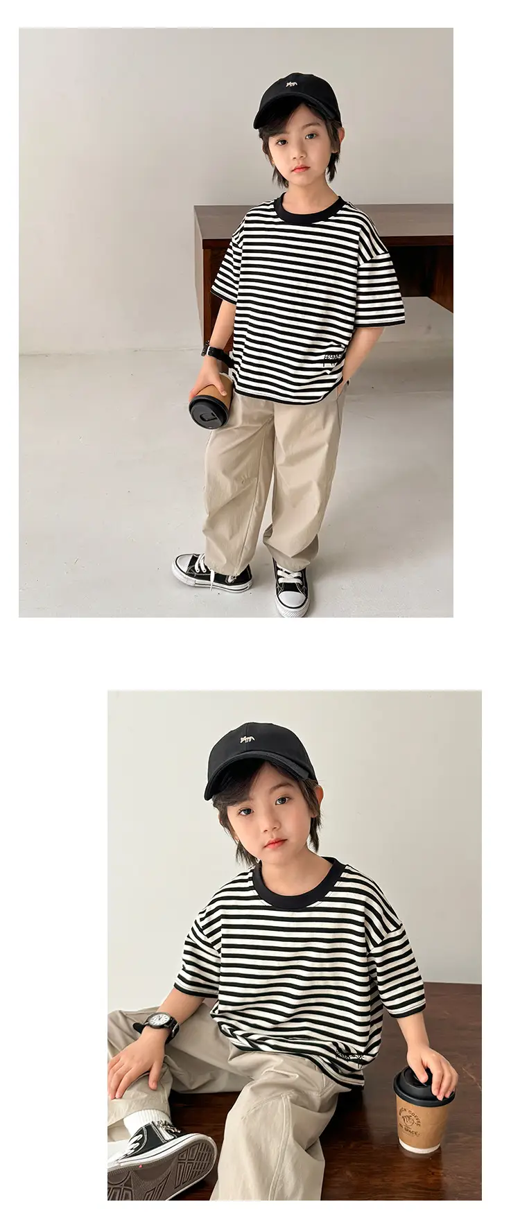 Haima Boys Striped T-Shirt Summer Wear — feature 12