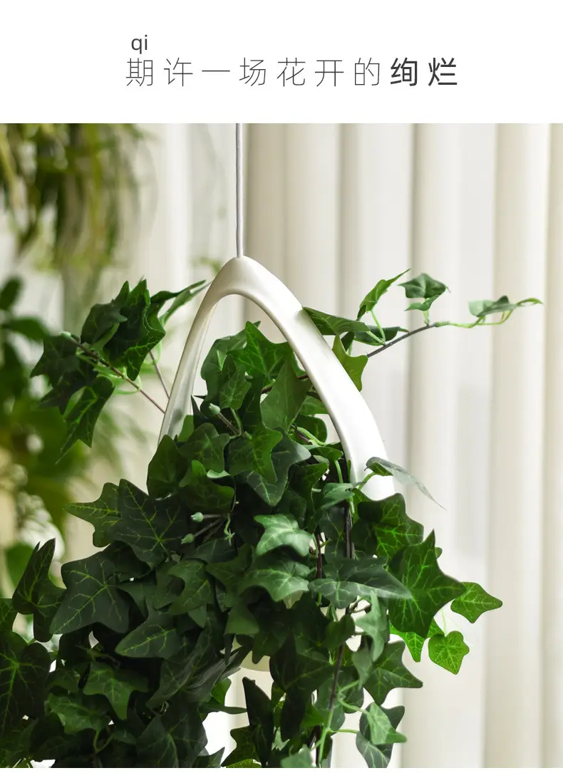Cross-border Gardening Creative Flower Pot Hanging Basket Plant Hanging Flower Basket Indoor and Outdoor Balcony Linen Cotton Rope Net Bag Handmade Wholesale — feature 10