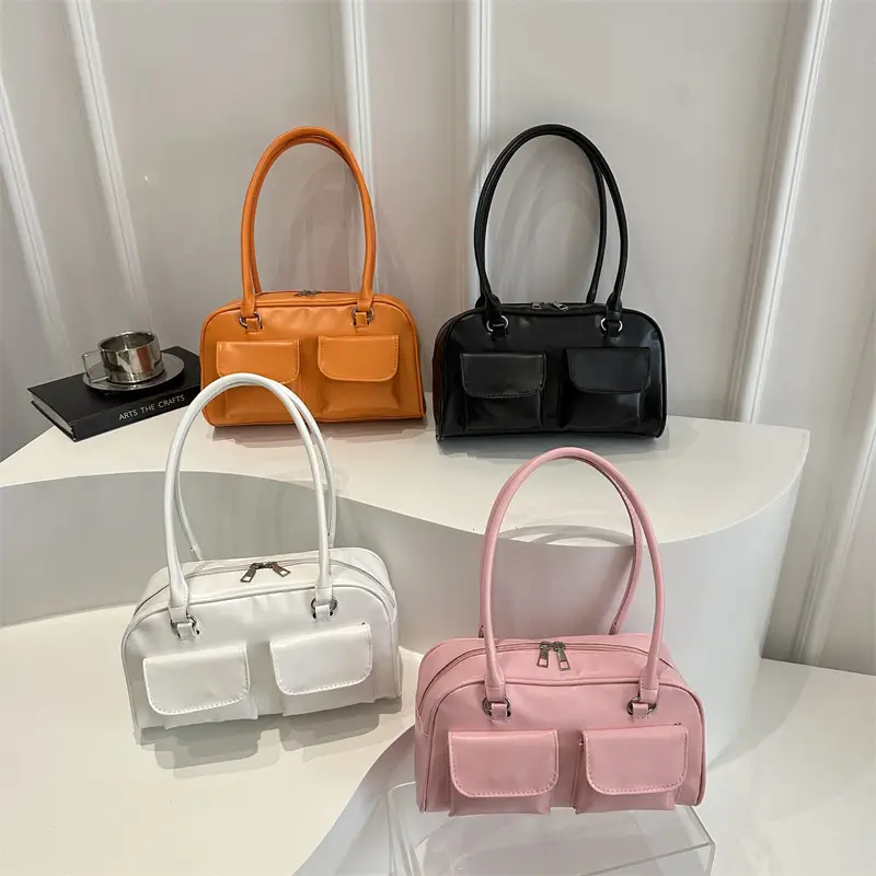 Korean Style Summer Tote Bag Double Pocket Large Capacity - Image 5