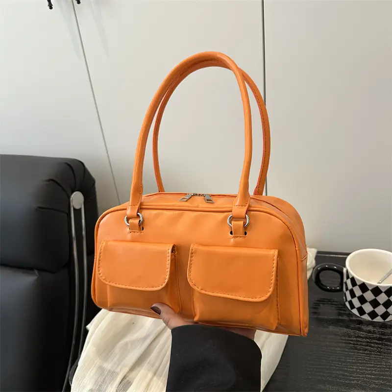 Korean Style Summer Tote Bag Double Pocket Large Capacity - Image 6