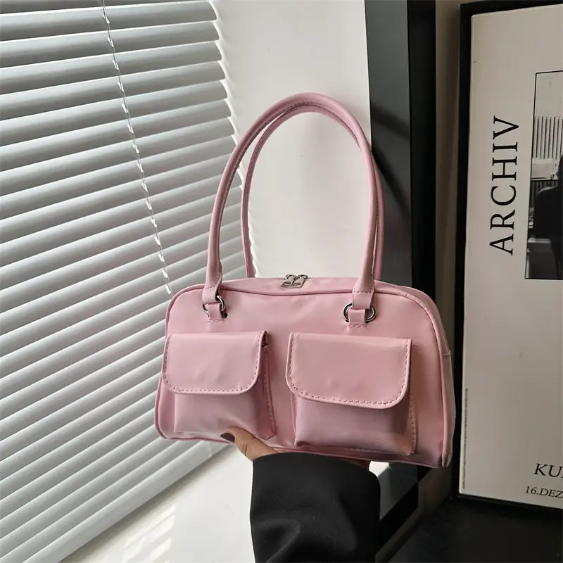 Korean Style Summer Tote Bag Double Pocket Large Capacity - Image 7