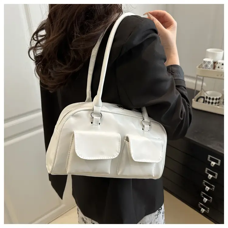 Korean Style Summer Tote Bag Double Pocket Large Capacity — feature 12