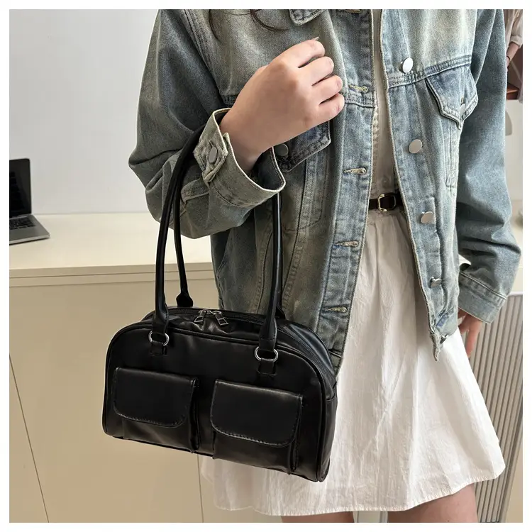 Korean Style Summer Tote Bag Double Pocket Large Capacity — feature 19