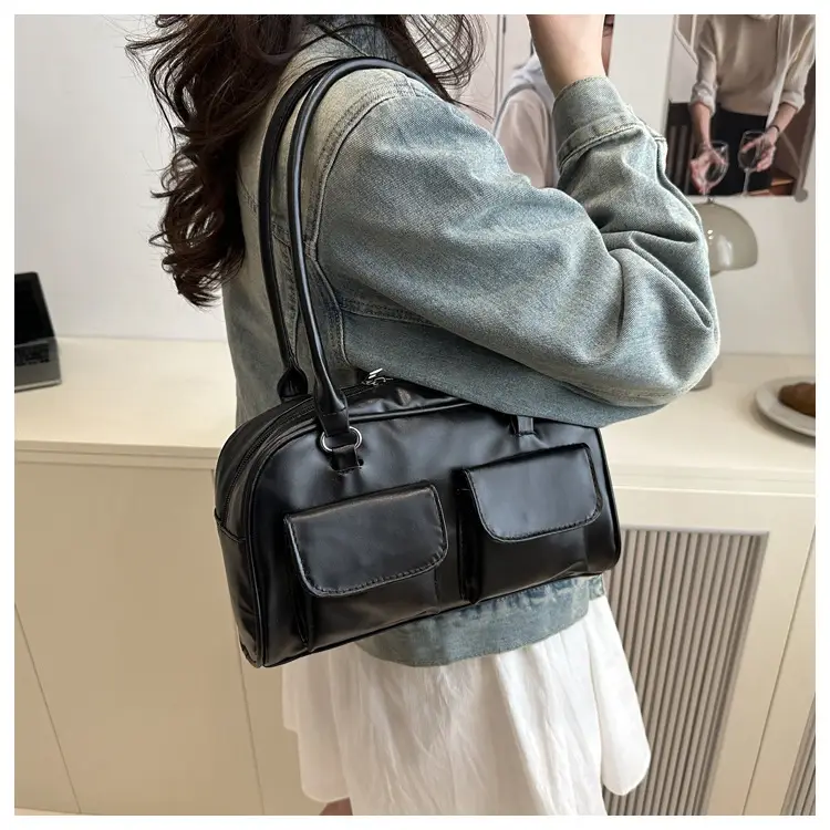 Korean Style Summer Tote Bag Double Pocket Large Capacity — feature 20