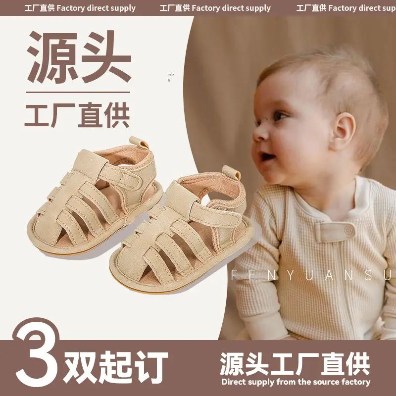 Summer June-December baby sandals small month old baby shoes newborn soft sole step front shoes infants do not drop shoes 8 - Image 4