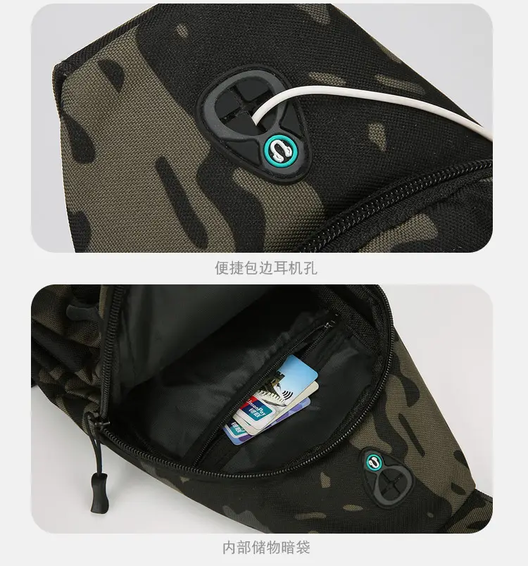 Men's Camo Multifunctional Crossbody Bag with Charging Port — feature 23