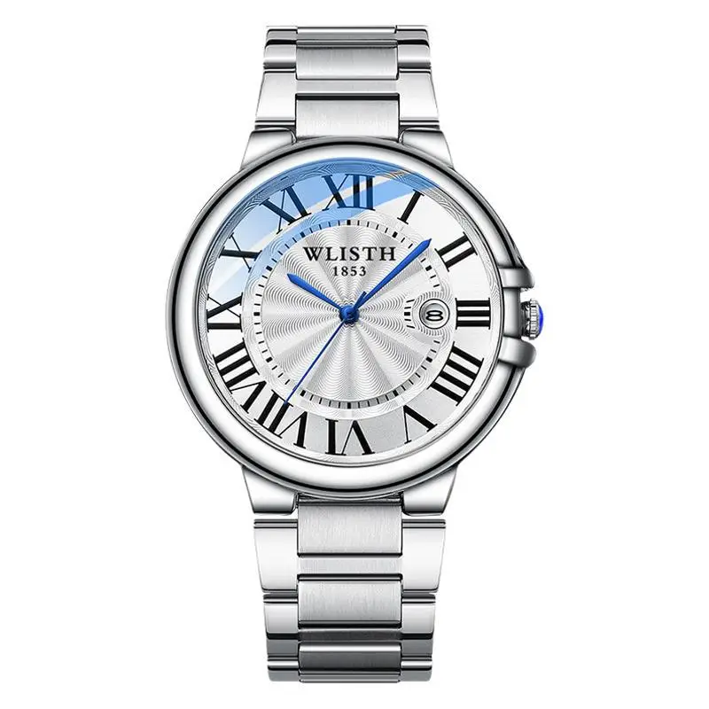 Volis Couple Steel Watch Set Waterproof Luminous Classic Men's Watch - Image 7