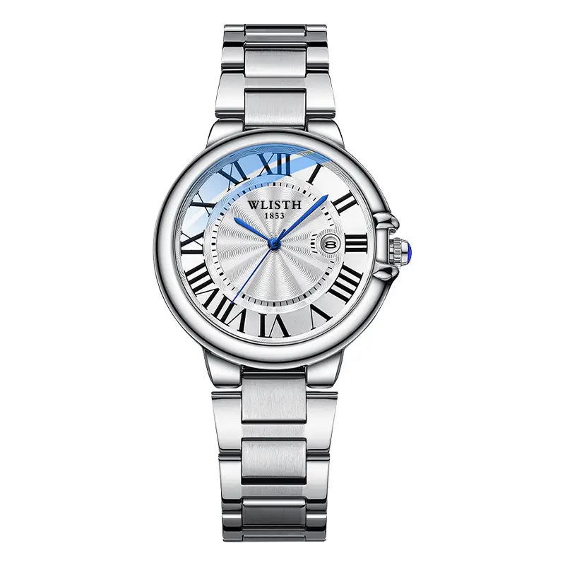 Volis Couple Steel Watch Set Waterproof Luminous Classic Men's Watch - Image 2