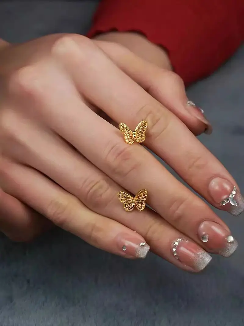 Golden Butterfly Bow Earrings for Women — feature 33