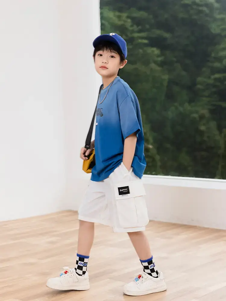 Pure Cotton Gradient Tie-Dye Boys T-Shirt 2025 - Image 4