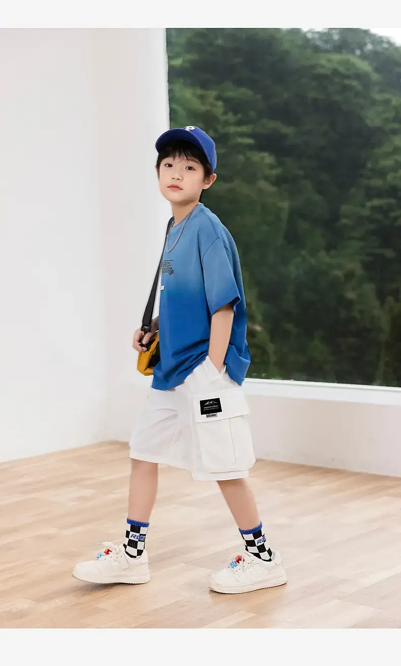 Pure Cotton Gradient Tie-Dye Boys T-Shirt 2025 — feature 25