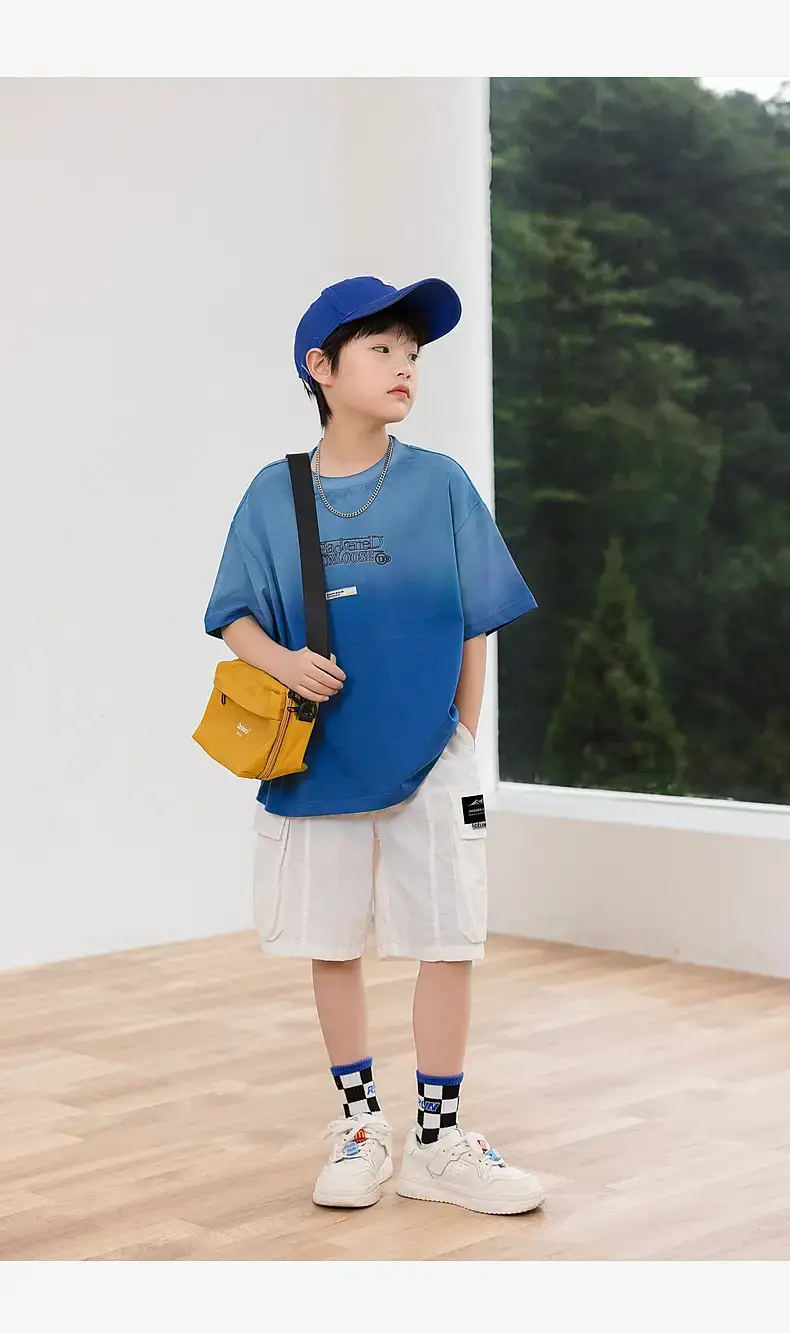 Pure Cotton Gradient Tie-Dye Boys T-Shirt 2025 — feature 26