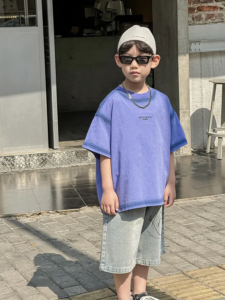 Boys Denim Shorts Korean Style 2025 Summer Wear