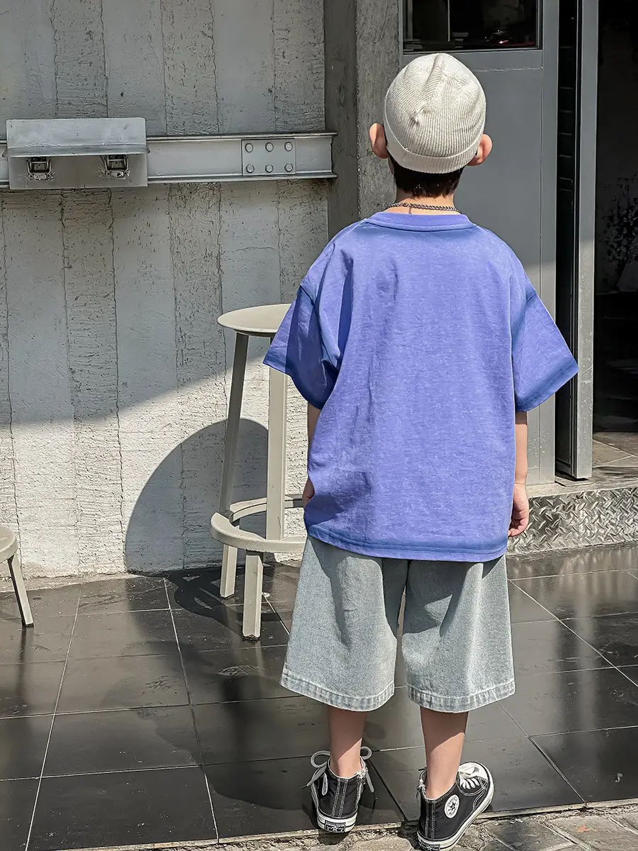Boys Denim Shorts Korean Style 2025 Summer Wear