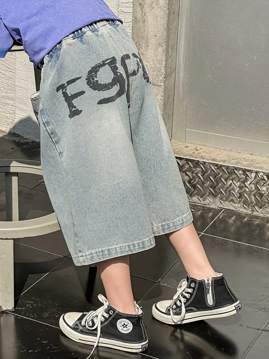 Boys Denim Shorts Korean Style 2025 Summer Wear — feature 13