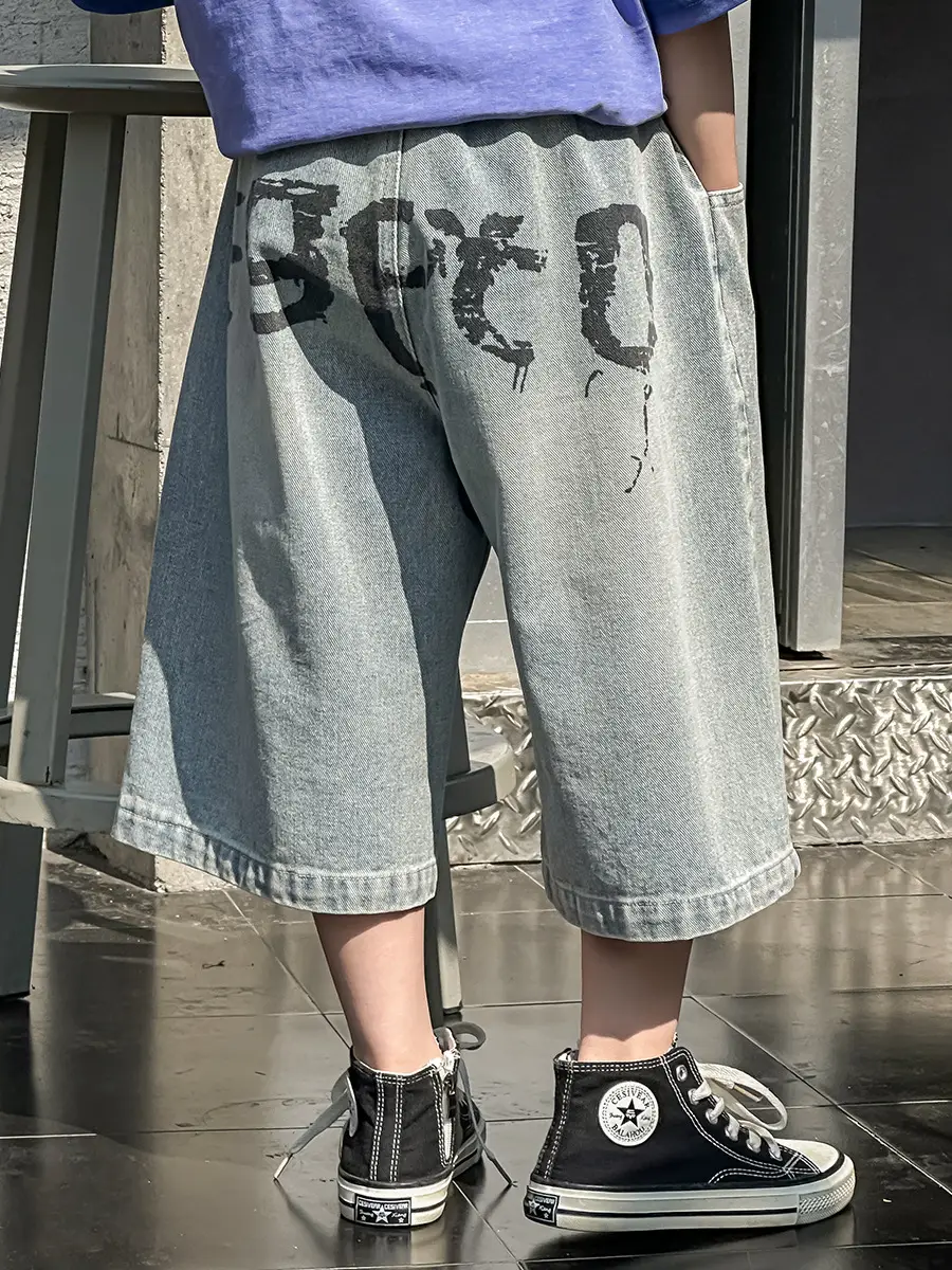 Boys Denim Shorts Korean Style 2025 Summer Wear — feature 14