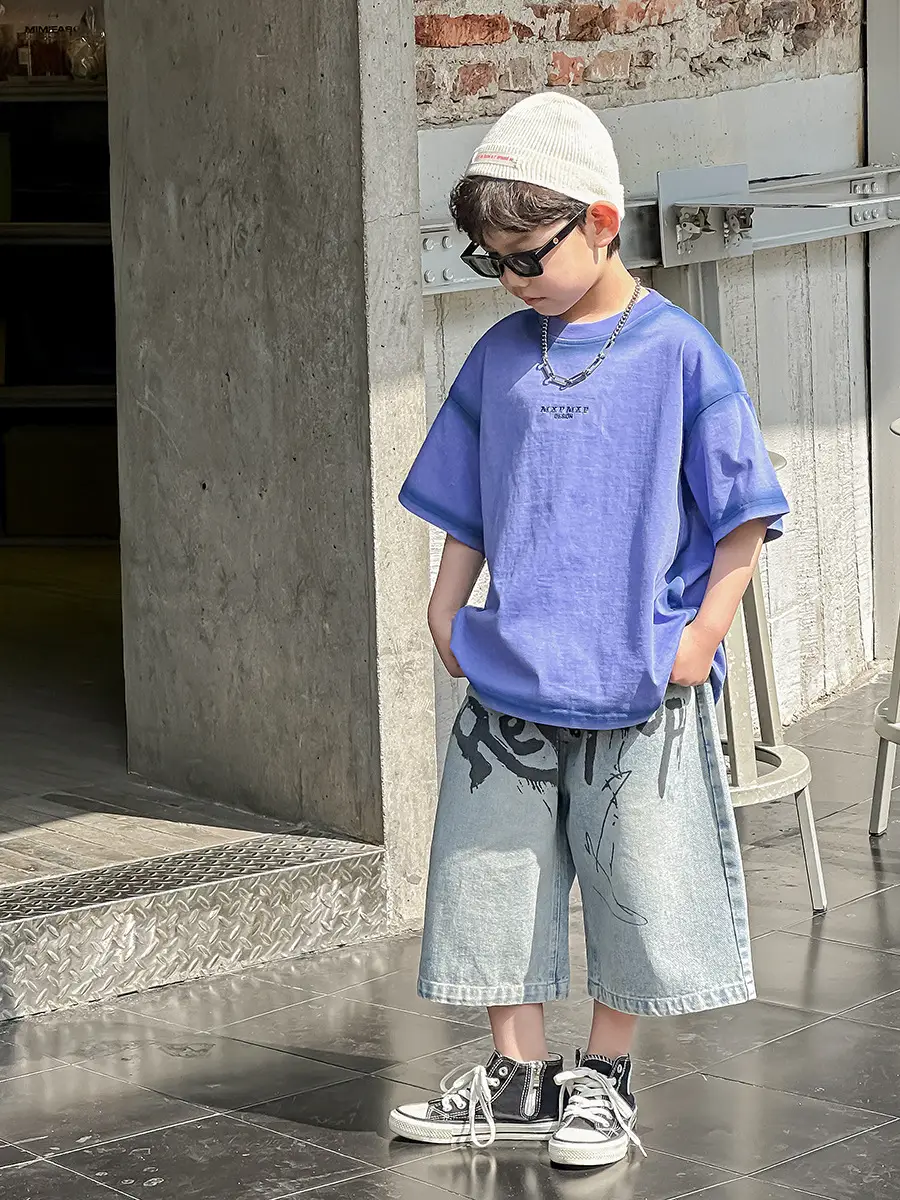 Boys Denim Shorts Korean Style 2025 Summer Wear — feature 17