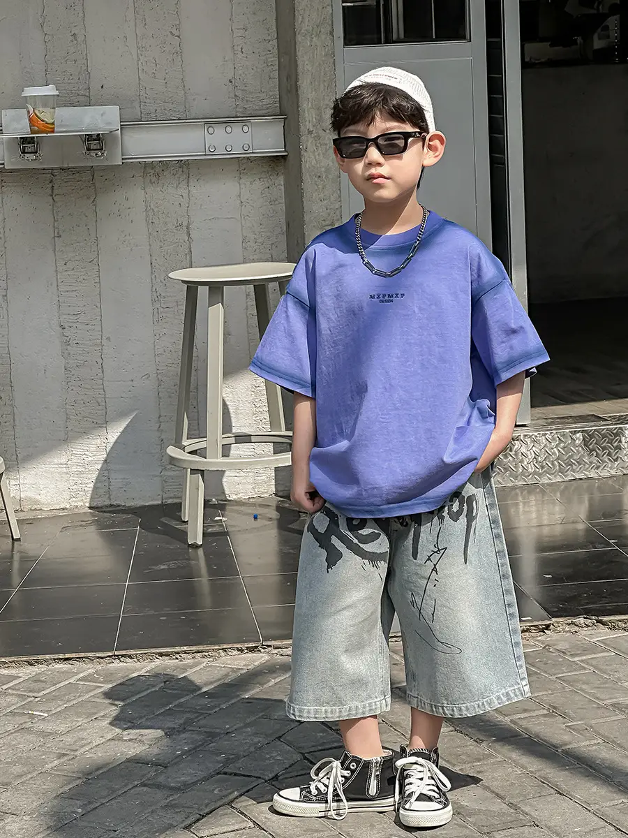 Boys Denim Shorts Korean Style 2025 Summer Wear — feature 19
