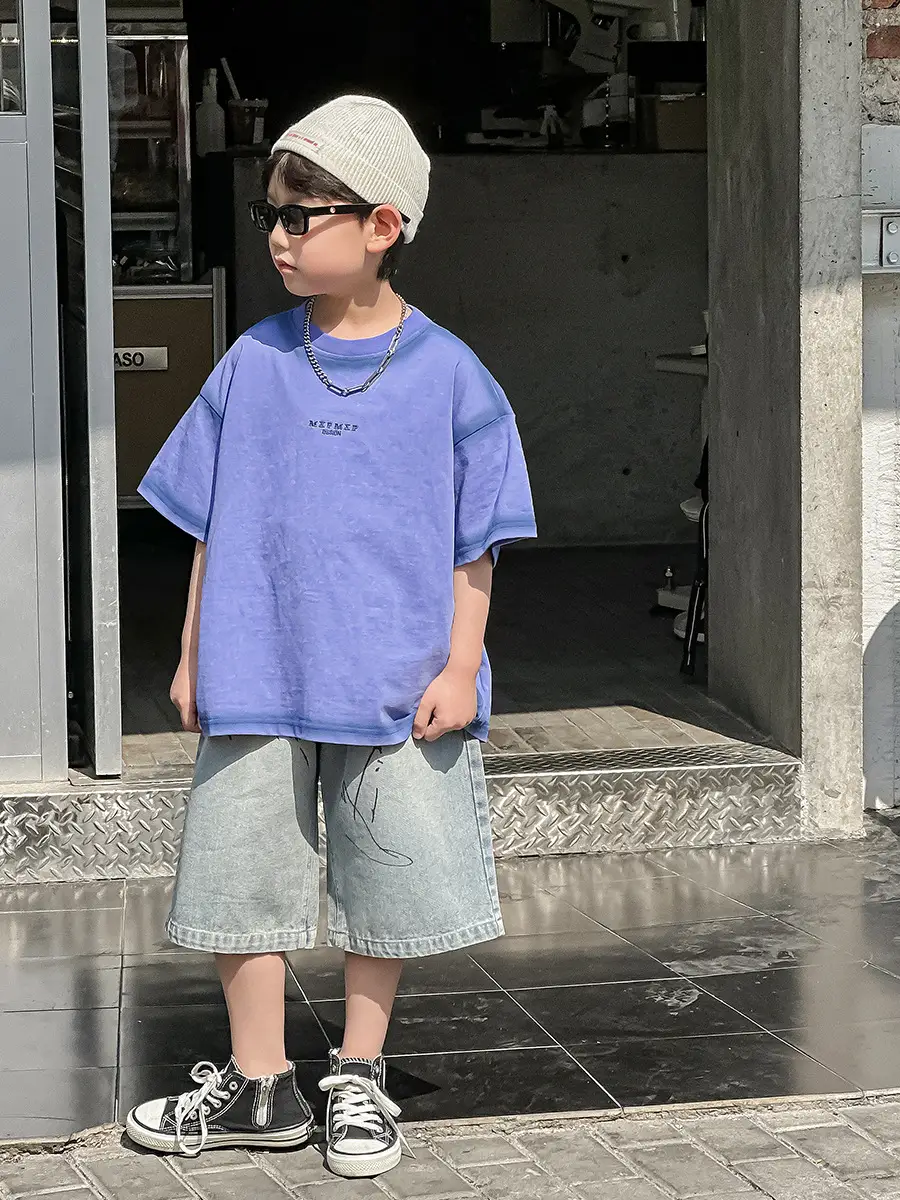 Boys Denim Shorts Korean Style 2025 Summer Wear — feature 21