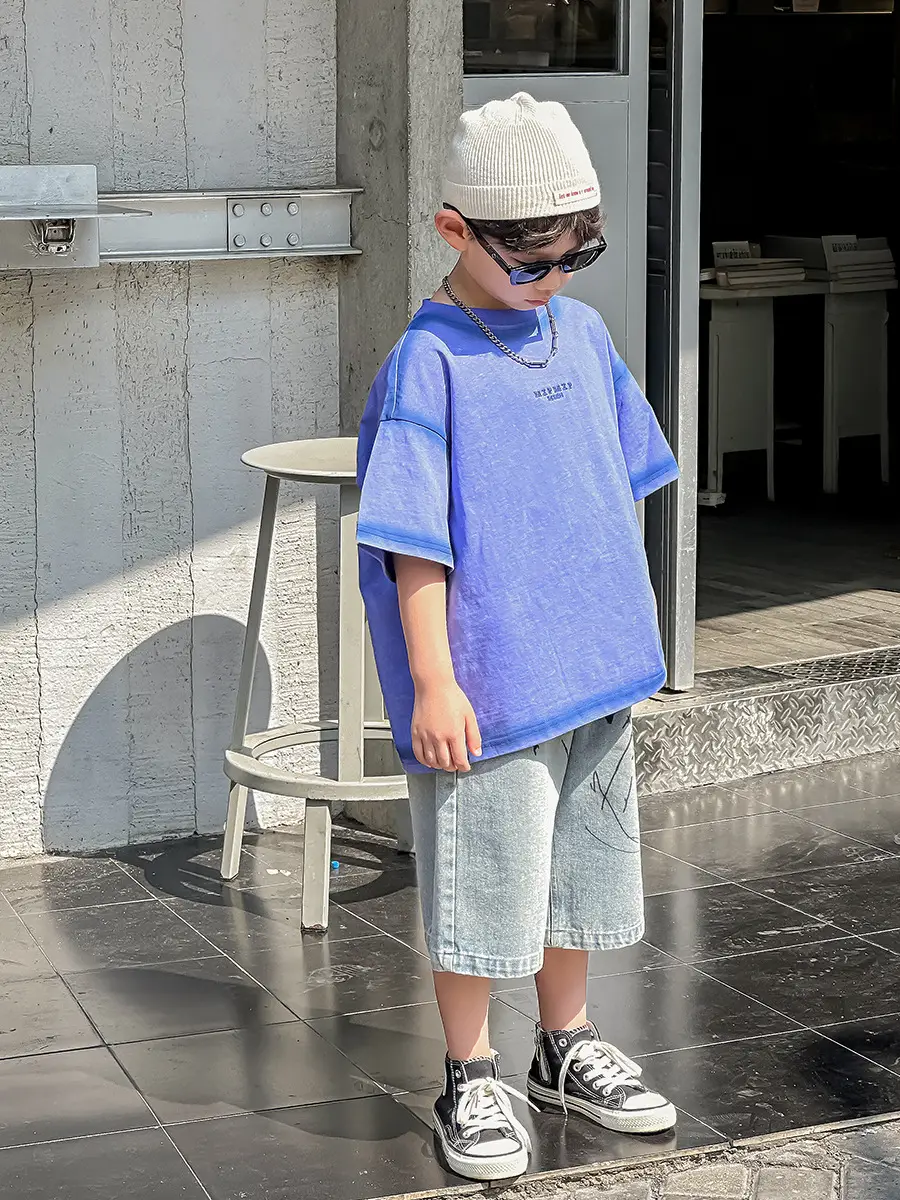 Boys Denim Shorts Korean Style 2025 Summer Wear — feature 24
