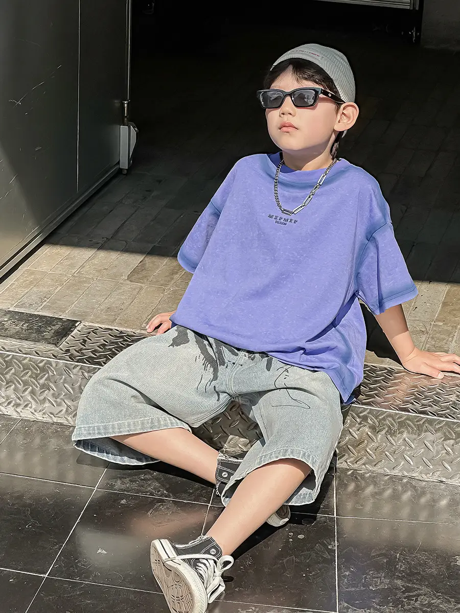 Boys Denim Shorts Korean Style 2025 Summer Wear — feature 7