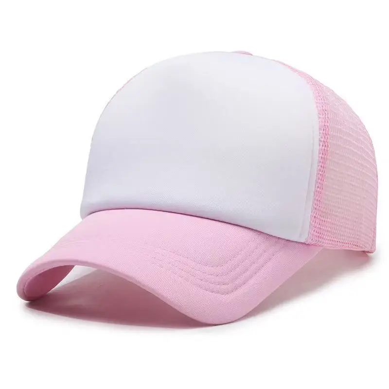 Light Blue Mesh Baseball Cap with Logo Embroidery - Image 17