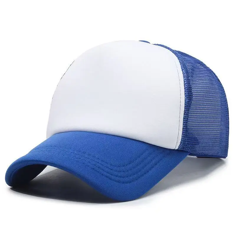 Light Blue Mesh Baseball Cap with Logo Embroidery - Image 19