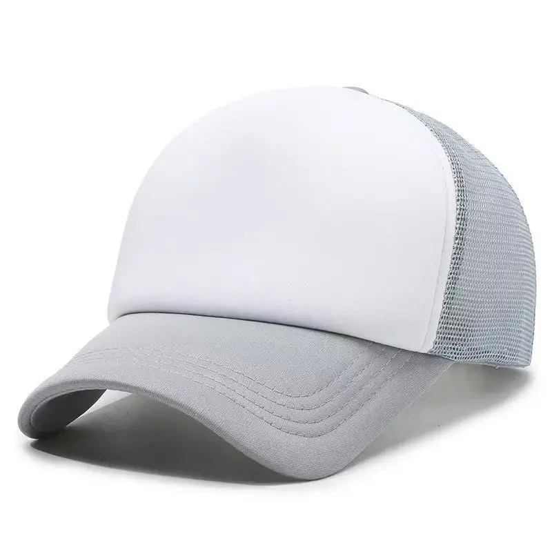 Light Blue Mesh Baseball Cap with Logo Embroidery - Image 21