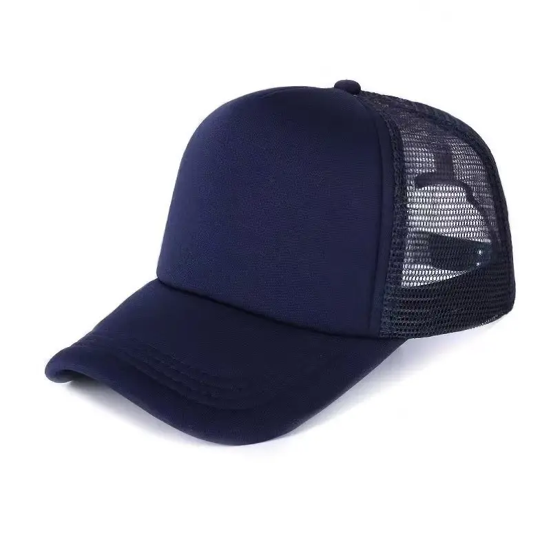Light Blue Mesh Baseball Cap with Logo Embroidery - Image 25