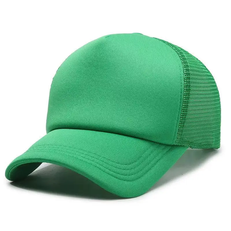 Light Blue Mesh Baseball Cap with Logo Embroidery - Image 4
