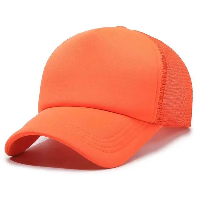 Light Blue Mesh Baseball Cap with Logo Embroidery - Image 8