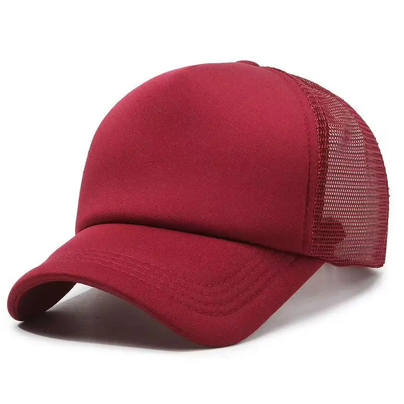 Light Blue Mesh Baseball Cap with Logo Embroidery - Image 9