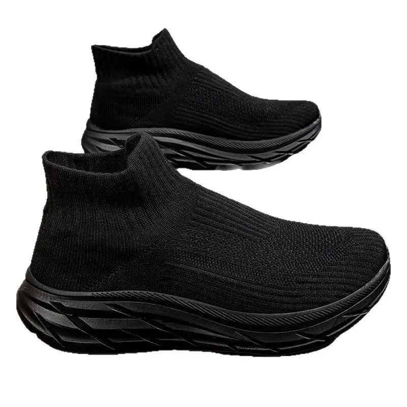 2025 Women's Black Slip-On Casual Shoes with Neon Sole - Image 7