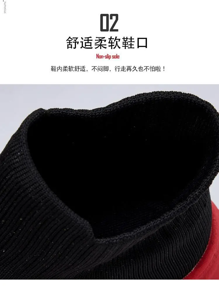 2025 Women's Black Slip-On Casual Shoes with Neon Sole — feature 12
